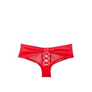 Victoria’s Secret Bow-Back Open Lace-Up Cheeky Panty red size small